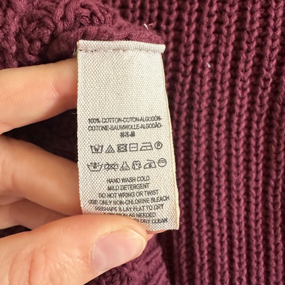 Free People Damsel Cotton Knit Flare Bell Sleeve Sweater Size XS EUC - Picture 8 of 8